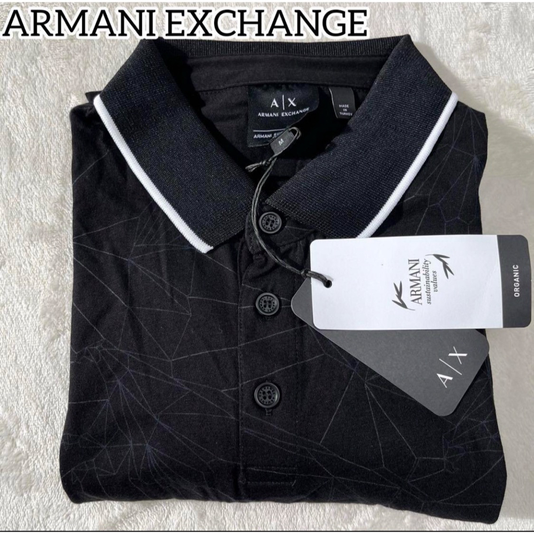 ARMANI EXCHANGE(アルマーニエクスチェンジ)の新品✨アルマーニエクスチェンジ　メンズ　Tシャツ　M ブラック　お洒落 メンズのトップス(Tシャツ/カットソー(半袖/袖なし))の商品写真