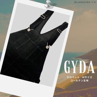 GYDA - GYDA  ジェイダ　:  サロペット オーバーオール　ブラック　西海岸風◎