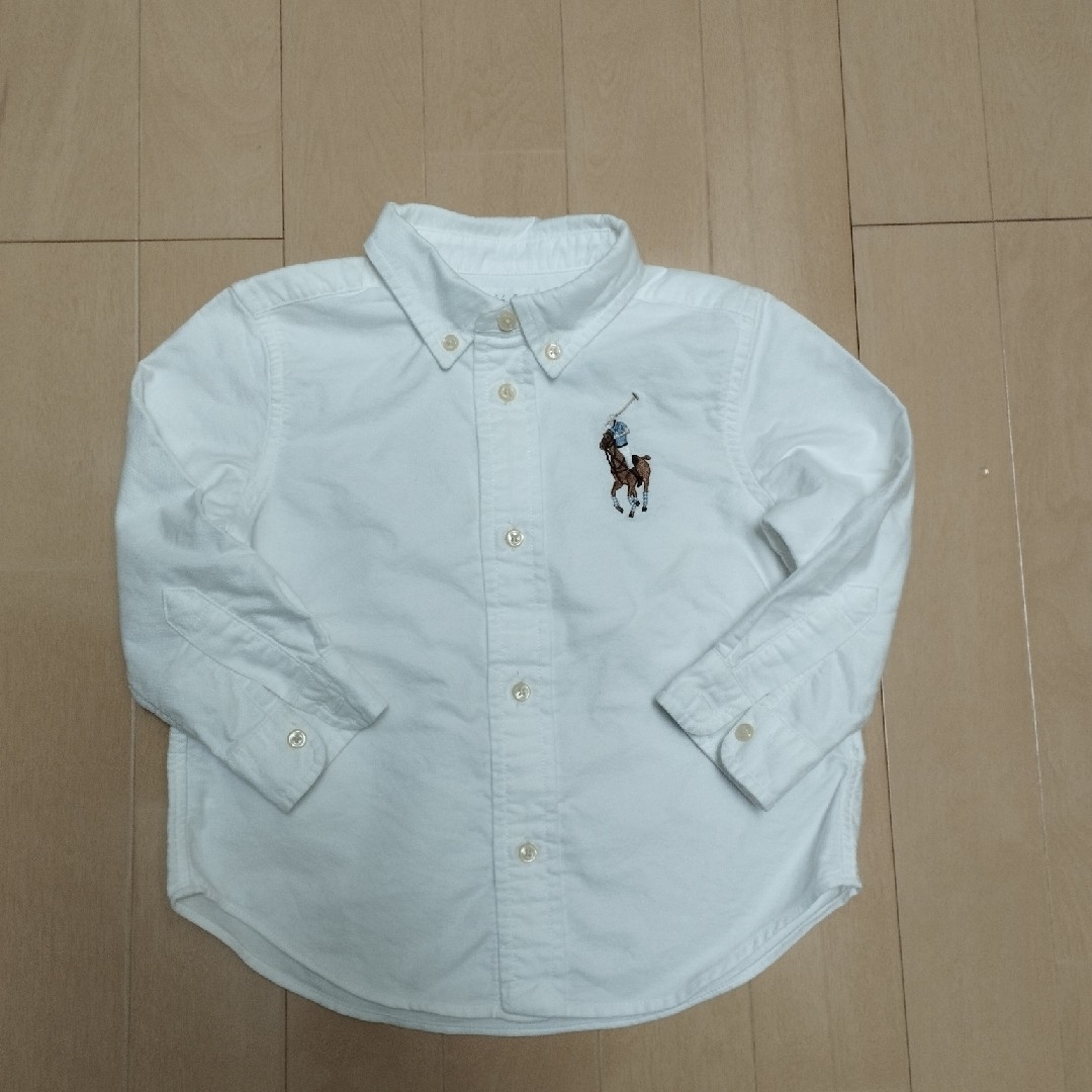 Ralph Lauren(ラルフローレン)のラルフローレン　ボタンダウンシャツ　２枚　90 キッズ/ベビー/マタニティのキッズ服男の子用(90cm~)(ブラウス)の商品写真