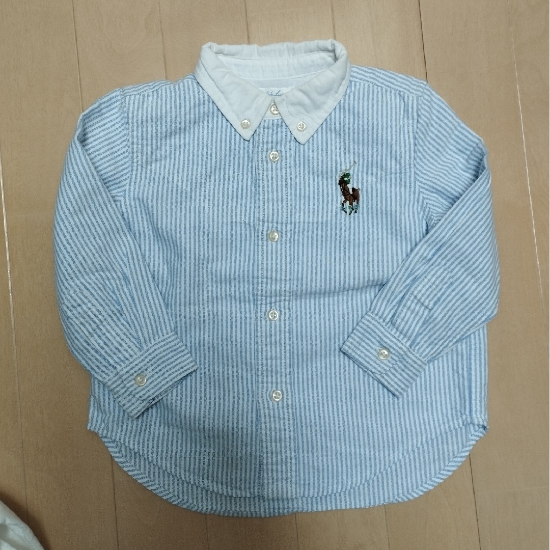 Ralph Lauren(ラルフローレン)のラルフローレン　ボタンダウンシャツ　２枚　90 キッズ/ベビー/マタニティのキッズ服男の子用(90cm~)(ブラウス)の商品写真