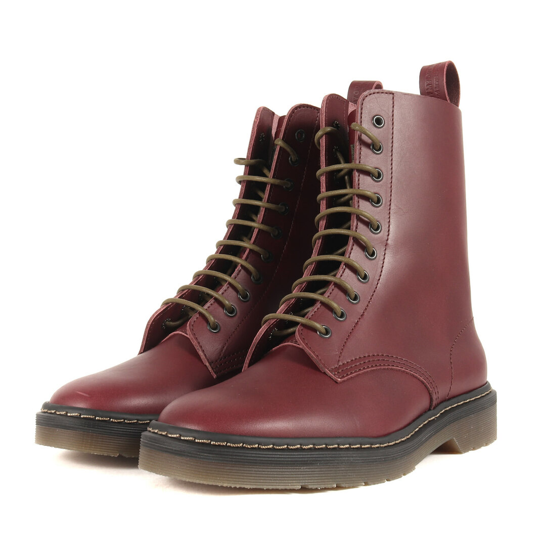 SIVA(シヴァ)の新品同様 SIVA シヴァ サイズ:28.0cm 23AW サイドジップ レースアップ ブーツ 10EYELET ROUND TOE ZIP-UP BOOTS 23C-S-08-01 シューズ 靴 バーガンディ【メンズ】【中古】 メンズの靴/シューズ(ブーツ)の商品写真