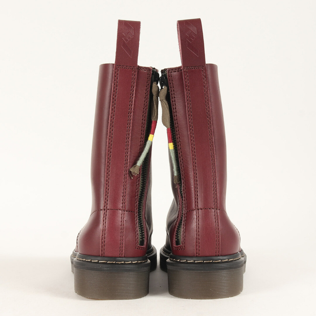 SIVA(シヴァ)の新品同様 SIVA シヴァ サイズ:28.0cm 23AW サイドジップ レースアップ ブーツ 10EYELET ROUND TOE ZIP-UP BOOTS 23C-S-08-01 シューズ 靴 バーガンディ【メンズ】【中古】 メンズの靴/シューズ(ブーツ)の商品写真