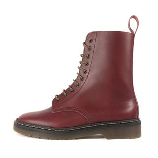 シヴァ(SIVA)の新品同様 SIVA シヴァ サイズ:28.0cm 23AW サイドジップ レースアップ ブーツ 10EYELET ROUND TOE ZIP-UP BOOTS 23C-S-08-01 シューズ 靴 バーガンディ【メンズ】【中古】(ブーツ)