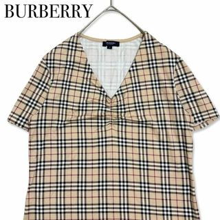 バーバリー(BURBERRY)のバーバリー ノバチェック 半袖 Tシャツ サイズ2 洋服 ベージュ(Tシャツ(半袖/袖なし))