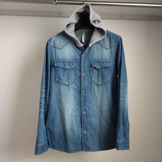 グラム(glamb)のglamb デニムフードシャツ Hennessy denim hood SH(シャツ)