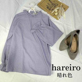 シマムラ(しまむら)のhareiro しまむら キャンディー袖 フリルネック ブラウス 224a104(シャツ/ブラウス(長袖/七分))