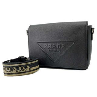 プラダ(PRADA)のプラダ ショルダーバッグ サフィアーノ レザー 2VD046 PRADA バッグ 黒(ショルダーバッグ)