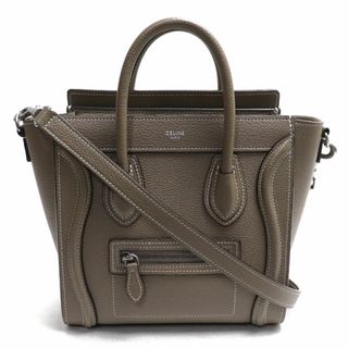 セリーヌ(celine)のCELINE セリーヌ ラゲージ ナノショッパー 2Wayショルダーバッグ スリ 189243DRU.09SO レディース【中古】(ショルダーバッグ)