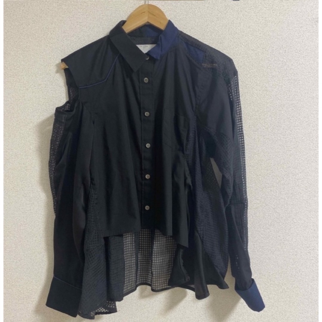 sacai(サカイ)のsacai トップス　2wayシャツ レディースのトップス(シャツ/ブラウス(長袖/七分))の商品写真