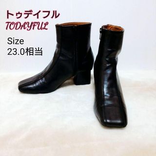 【新品未使用】完売TODAYFUL ストレッチアンクルブーツ黒 38靴ブーティ