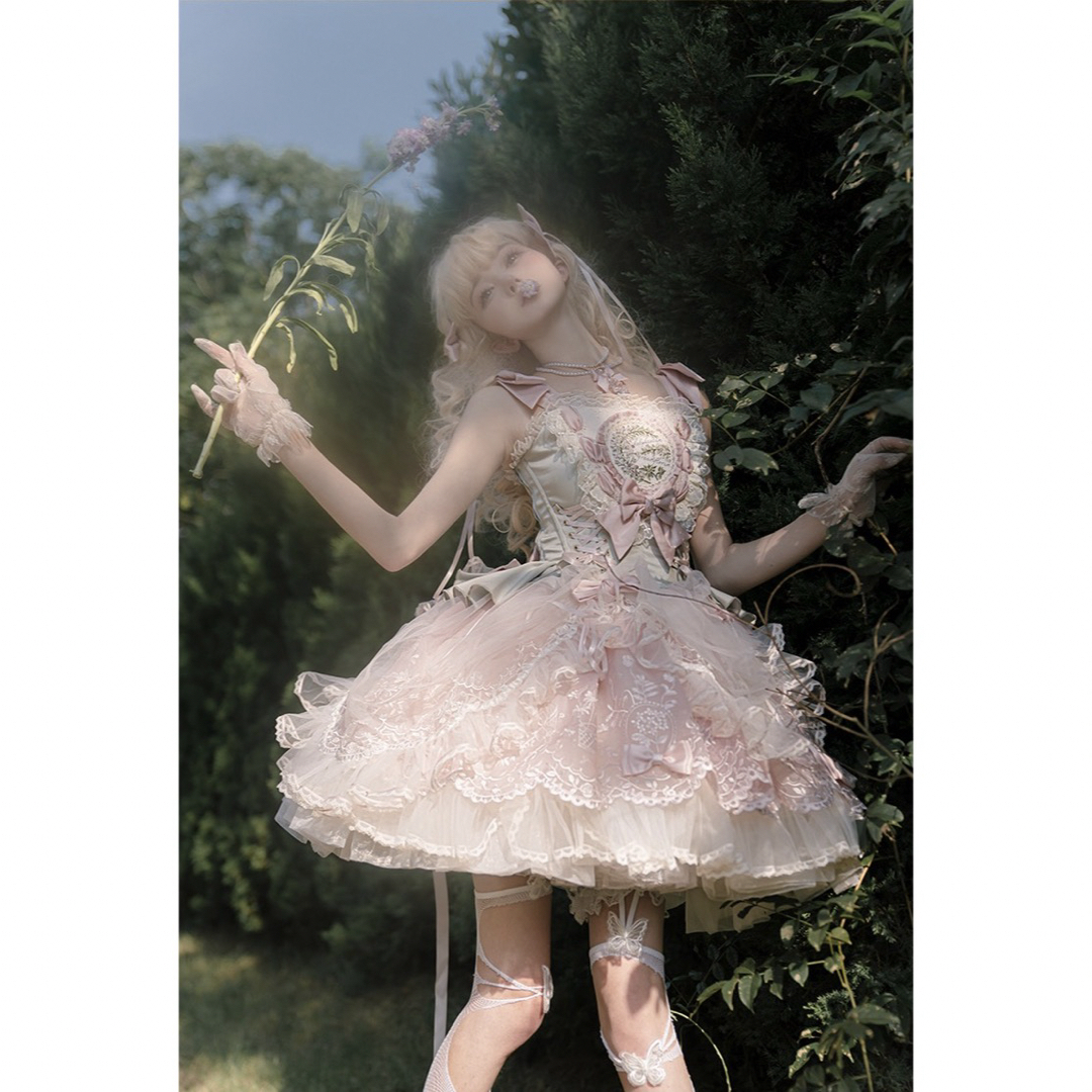 春・意 ドレス3点セット 姫ロリ 甘ロリ しゅくれどーる ロリィタ 春・意 ドレス3点セット 姫ロリ 甘ロリ しゅくれどーる ロリィタ
