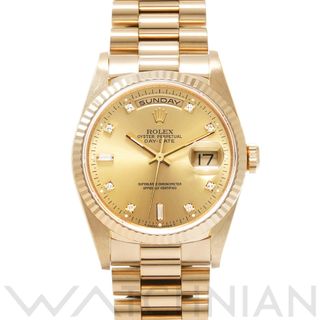 ロレックス(ROLEX)の中古 ロレックス ROLEX 18238A W番(1995年頃製造) シャンパン /ダイヤモンド メンズ 腕時計(腕時計(アナログ))