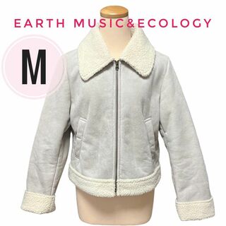 アースミュージックアンドエコロジー(earth music & ecology)のearth music&ecology フェイクムートン　ボア　ブルゾン　M(ブルゾン)