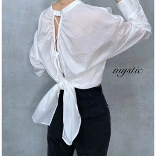 ミスティック(mystic)の新品 mystic ストライプバックシャンシャツ(シャツ/ブラウス(長袖/七分))