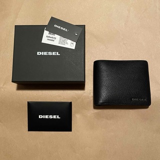 ディーゼル(DIESEL)の折り財布　ミニ財布　二つ折り財布　コインケース　小銭入れ　ブラック　黒色(折り財布)