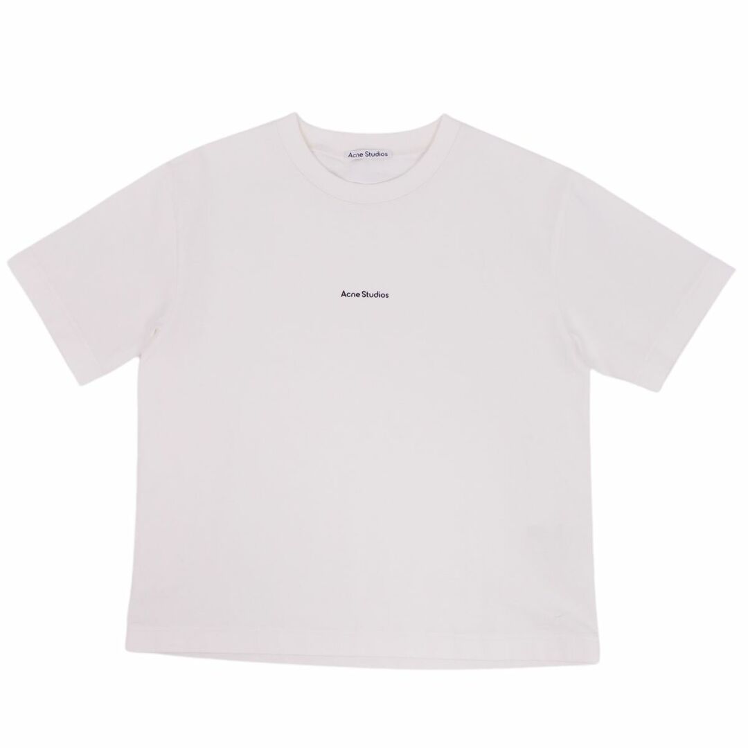 Acne Studios(アクネストゥディオズ)の美品 アクネストゥディオズ Acne Studios Tシャツ カットソー 半袖 ショートスリーブ ロゴ トップス メンズ XS ホワイト メンズのトップス(Tシャツ/カットソー(半袖/袖なし))の商品写真
