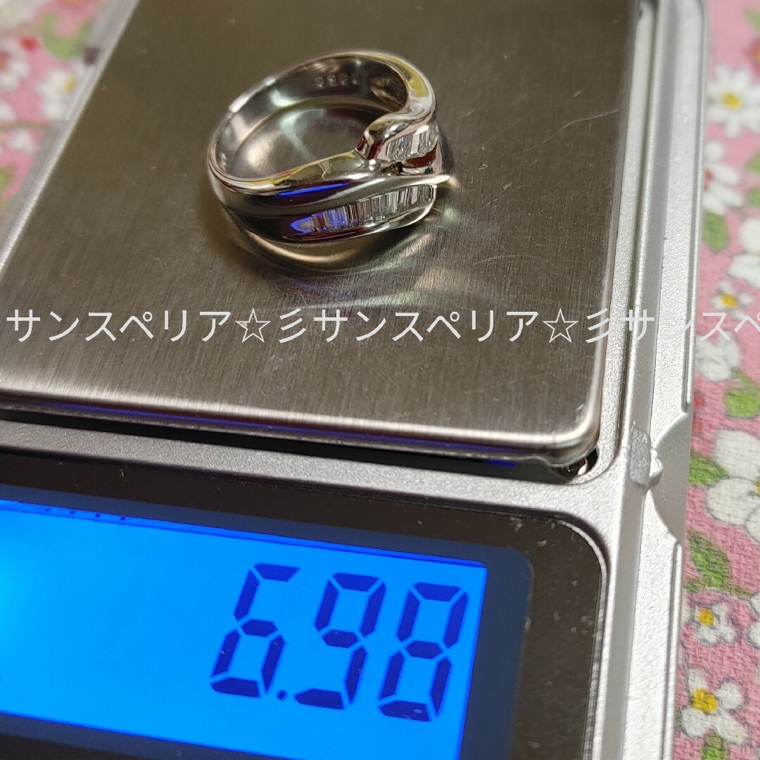 ジュエリーマキ(ジュエリーマキ)のPt850 ウェーブデザインダイヤモンド0.50ctリング 6.98g レディースのアクセサリー(リング(指輪))の商品写真