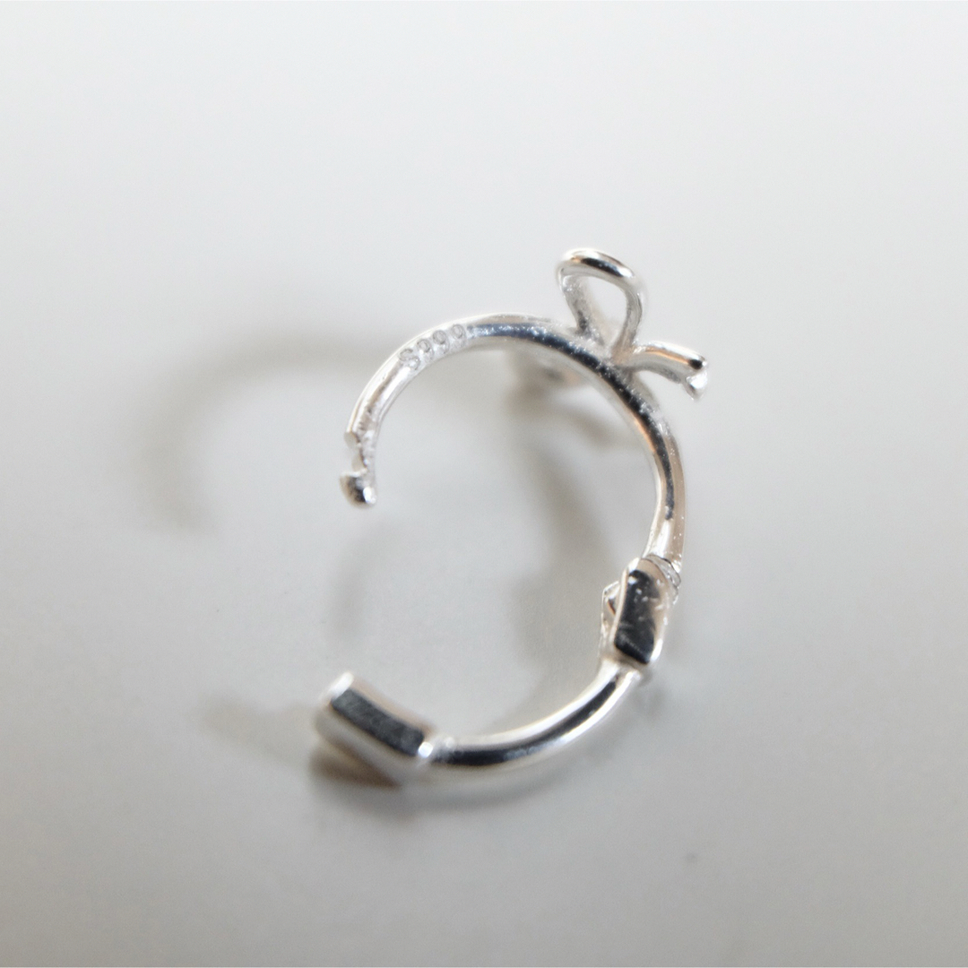 Adam et Rope'(アダムエロぺ)の【SILVER925】ピアス/金属アレルギー対応/シルバー925/リボンピアス レディースのアクセサリー(ピアス)の商品写真