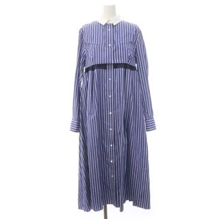 サカイ(sacai)のサカイ 22AW Cotton Poplin Dress ストライプドレス(ロングワンピース/マキシワンピース)
