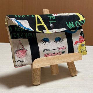 ハンドメイド　miyako kawaguchi 通帳ケース　マルチポーチ(ポーチ)