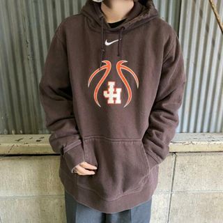 ナイキ(NIKE)のNIKE ナイキ センターロゴ 刺繍 プルオーバーパーカー メンズM(パーカー)