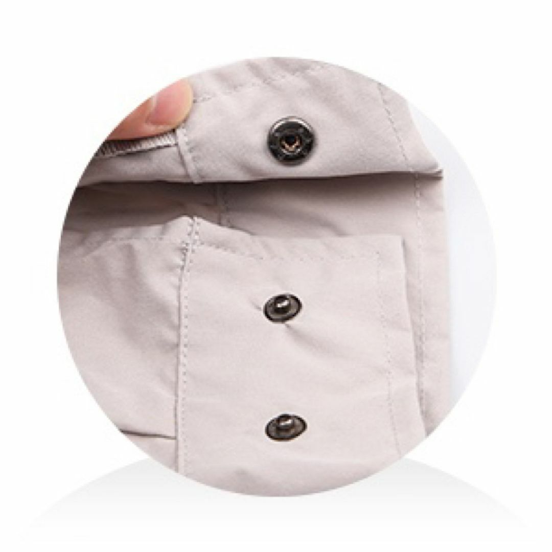 【在庫一掃】空調服 熱中症対策 長袖 薄手 UVカット ブルーXL メンズのジャケット/アウター(ブルゾン)の商品写真