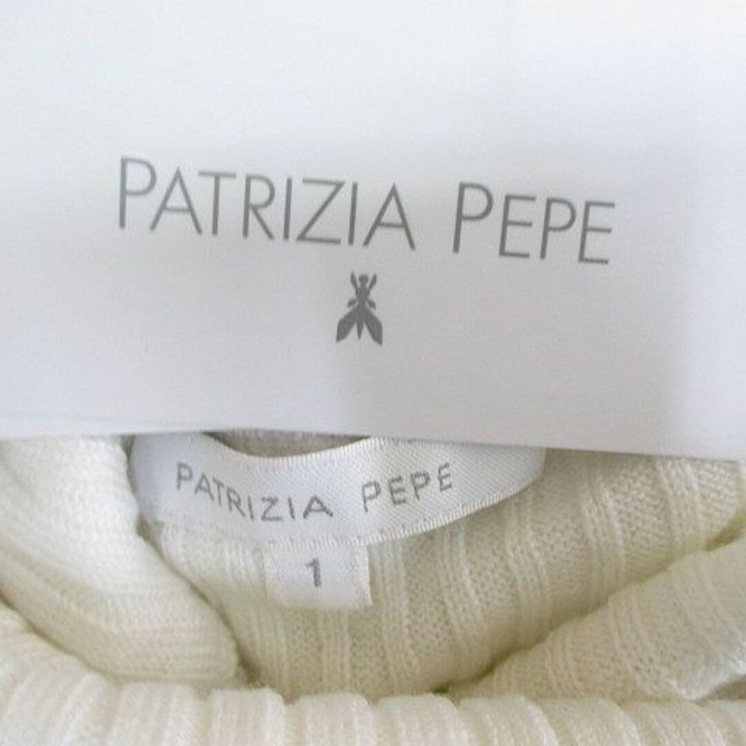 PATRIZIA PEPE(パトリツィアペペ)のパトリツィアペペ 長袖 ニット セーター タートルネック カシミヤ混 1 白  レディースのトップス(ニット/セーター)の商品写真