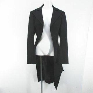 ヨウジヤマモト(Yohji Yamamoto)のヨウジヤマモト ジャケット ロングコート 前開き フィッシュテール 2 黒 毛(その他)