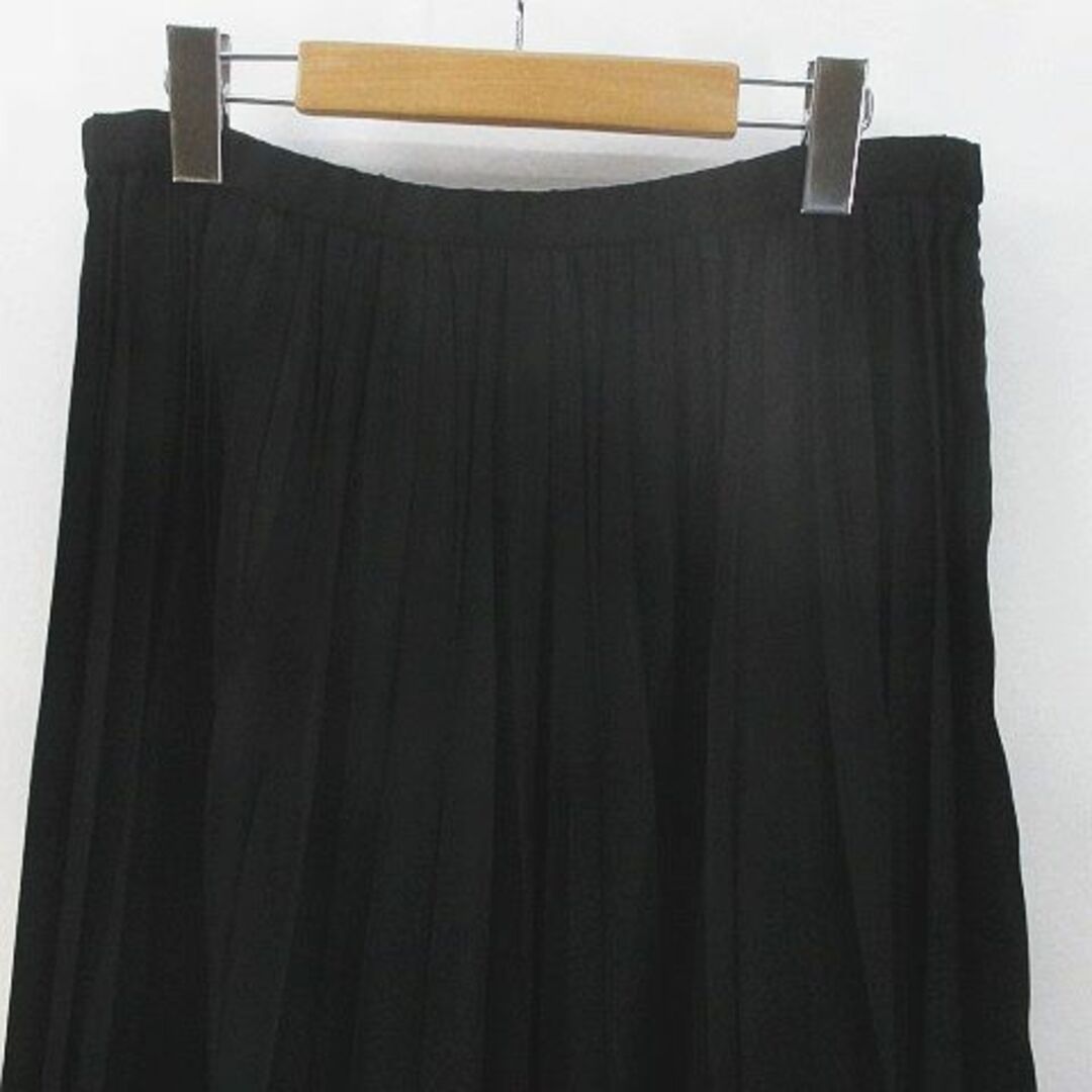INGEBORG(インゲボルグ)のINGEBORG ロング丈 プリーツスカート スカート 4 黒系 ブラック レディースのスカート(ロングスカート)の商品写真