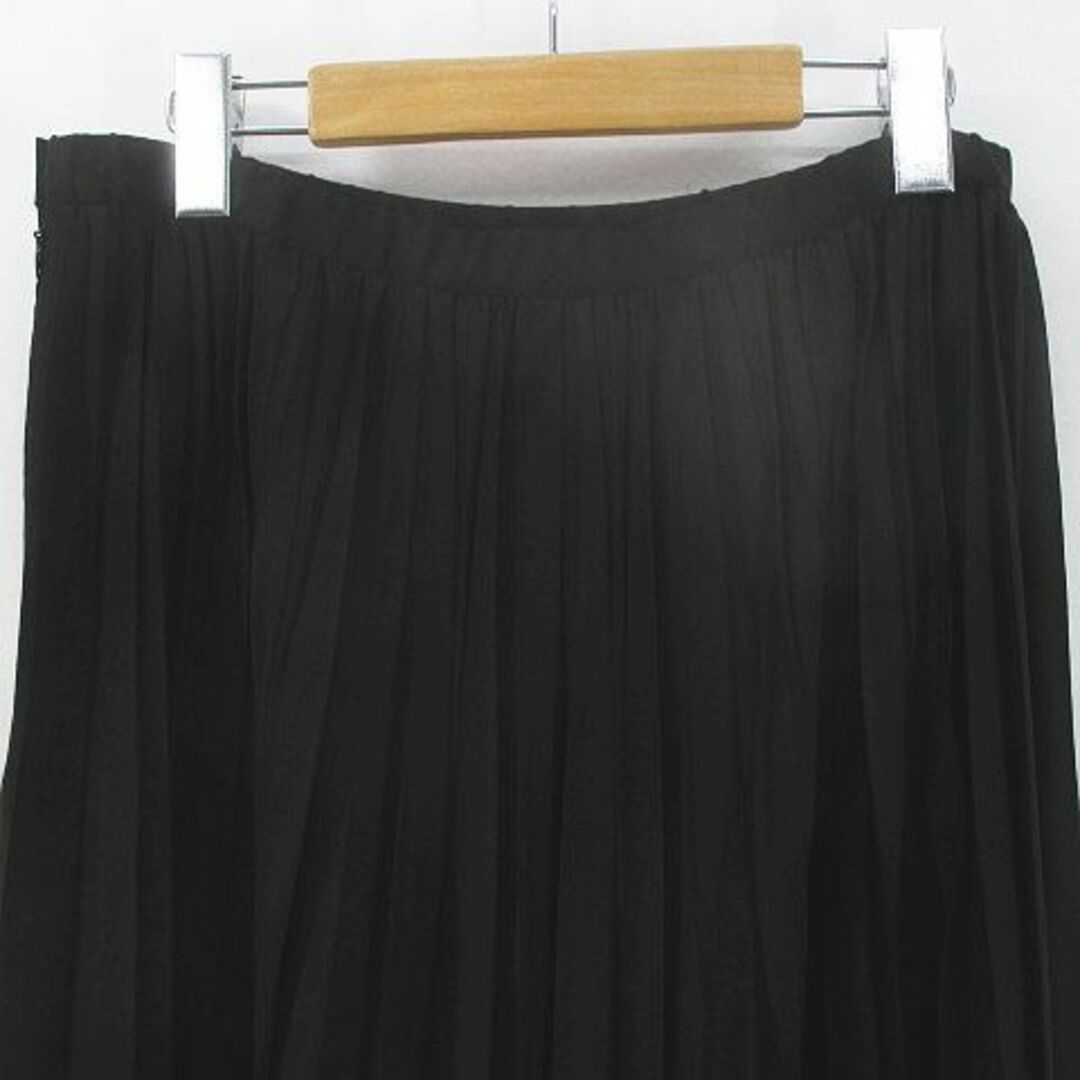INGEBORG(インゲボルグ)のINGEBORG ロング丈 プリーツスカート スカート 4 黒系 ブラック レディースのスカート(ロングスカート)の商品写真