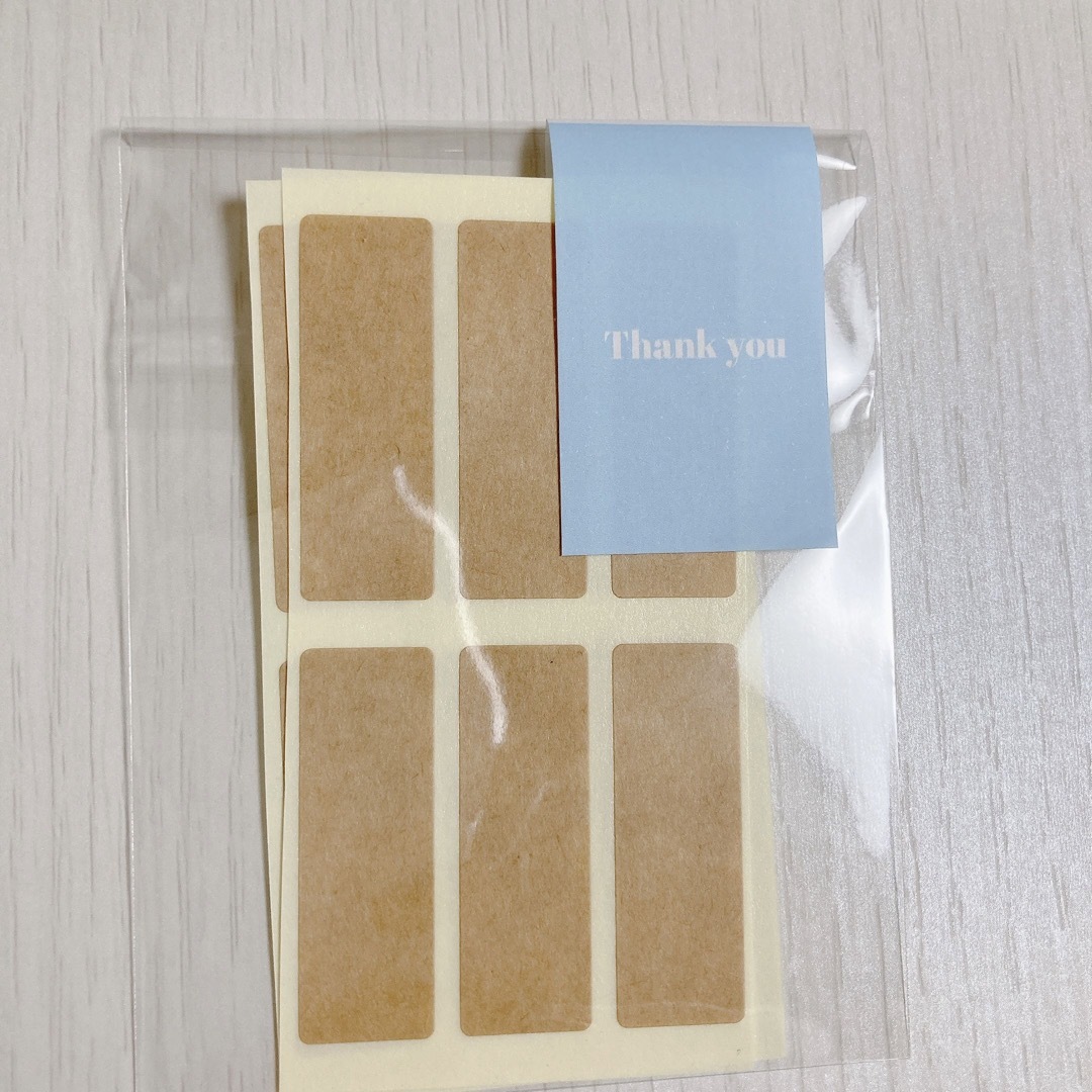 Thank you シール サンキューシール 帯状 no.4 ／文具 梱包資材 ハンドメイドの文具/ステーショナリー(カード/レター/ラッピング)の商品写真