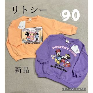 シマムラ(しまむら)の【littc】非売品コースター付き♡リバイバルプルオーバー スウェット ミッキー(Tシャツ/カットソー)