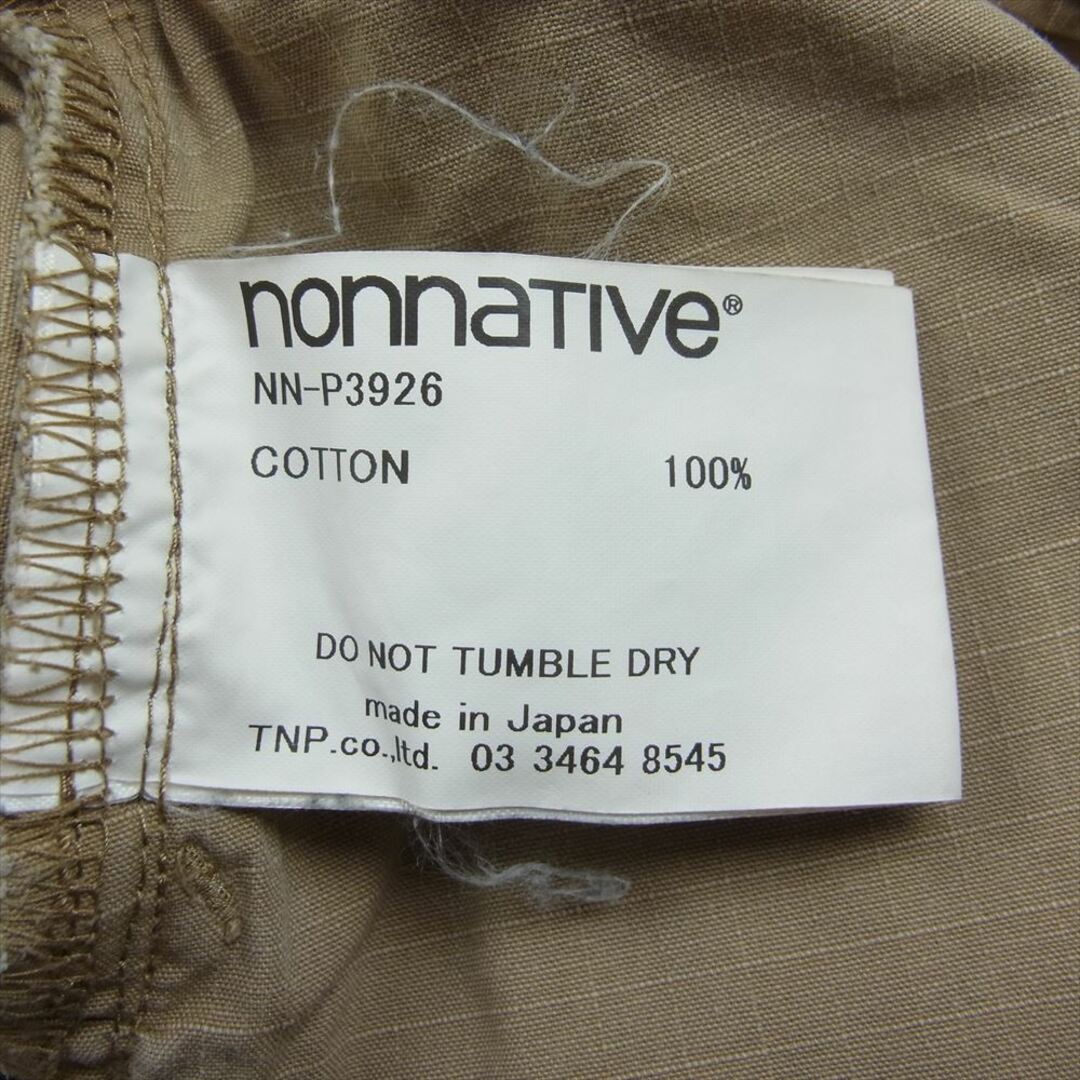 nonnative(ノンネイティブ)のnonnative ノンネイティブ NN-P3926 DWELLER 5P JEANS USUAL FIT COTTON CHINO CLOTH VW フィット コットン チノ パンツ ベージュ系 2【中古】 メンズのパンツ(その他)の商品写真