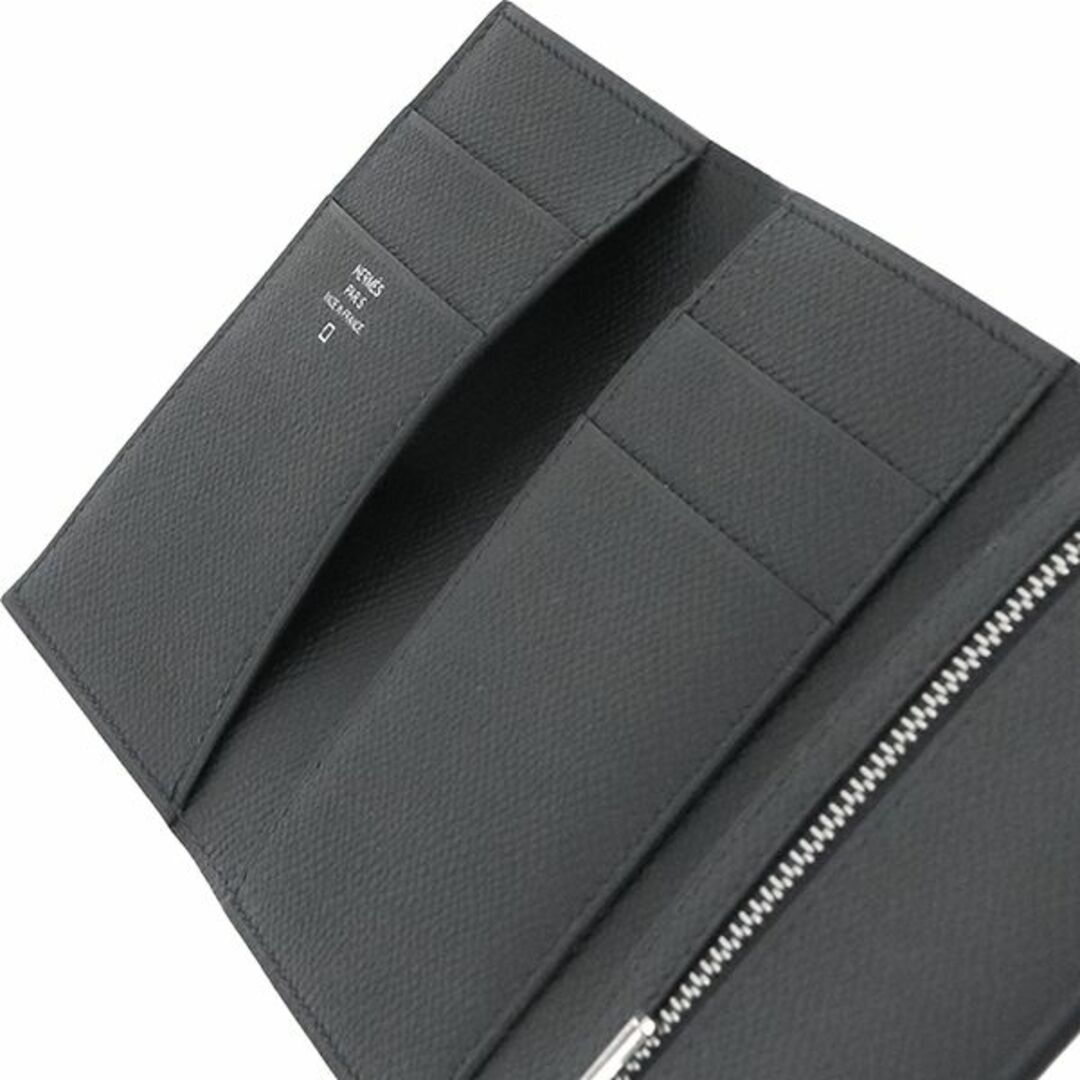 Hermes(エルメス)のエルメス 三つ折り 財布 レディース メンズ ベアン アリゲーター エプソン ブラック 新品 h-a551 レディースのファッション小物(財布)の商品写真