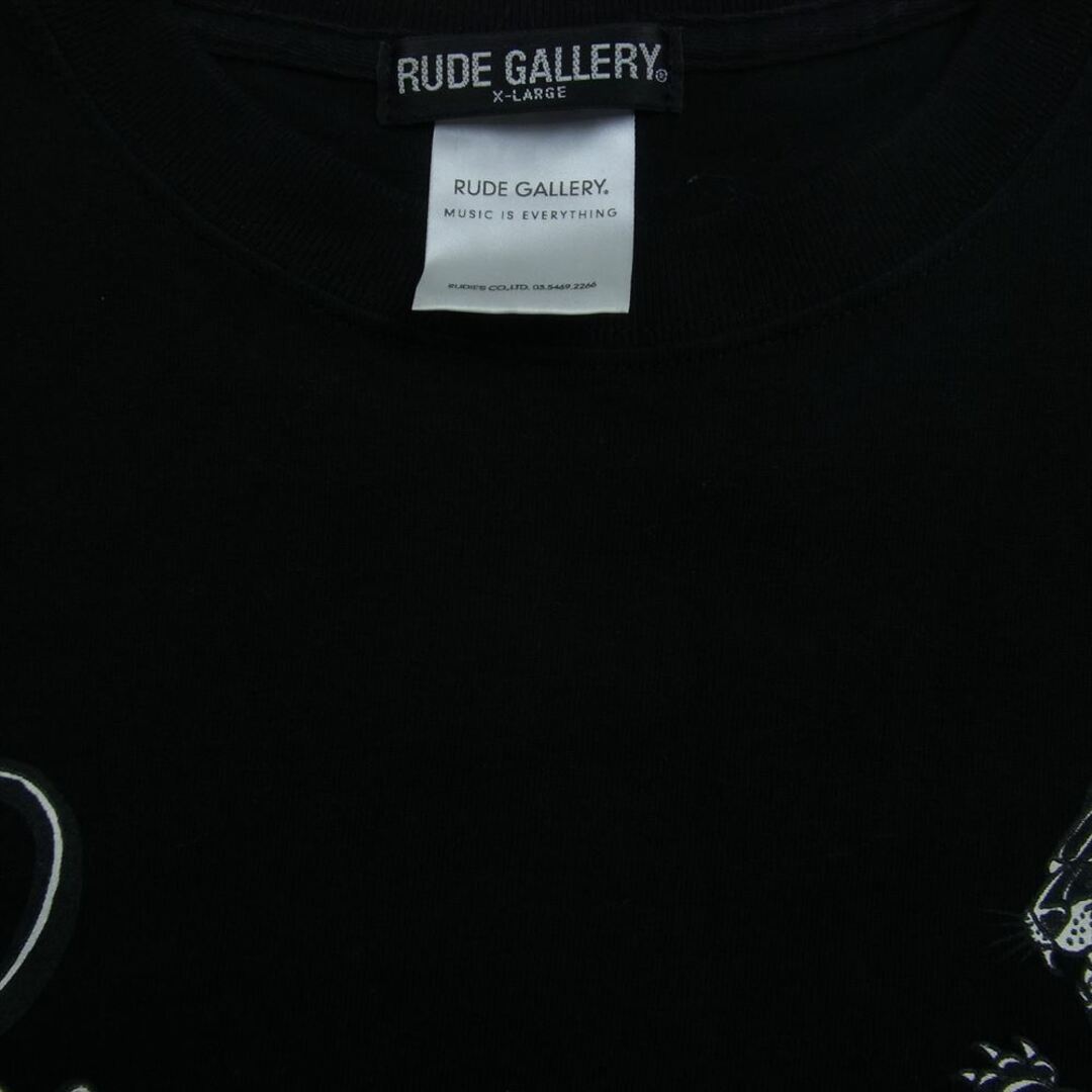 RUDE GALLERY(ルードギャラリー)のRUDE GALLERY ルードギャラリー THE DISTORTION DISTRICTS PANTHER TEE パンサー プリント 半袖 Tシャツ ブラック系 XL【中古】 メンズのトップス(シャツ)の商品写真