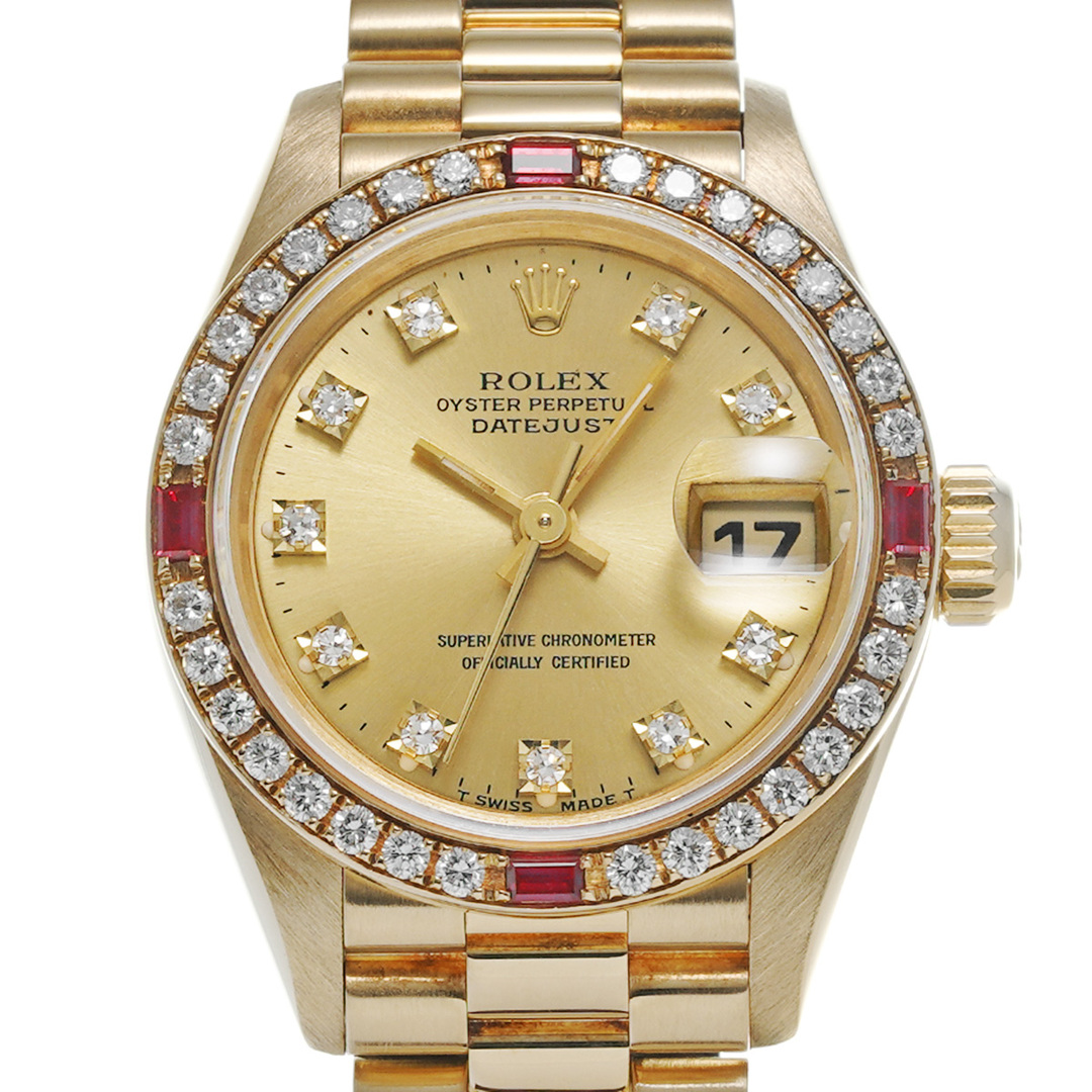 ROLEX(ロレックス)の中古 ロレックス ROLEX 69068G E番(1991年頃製造) シャンパン /ダイヤモンド レディース 腕時計 レディースのファッション小物(腕時計)の商品写真