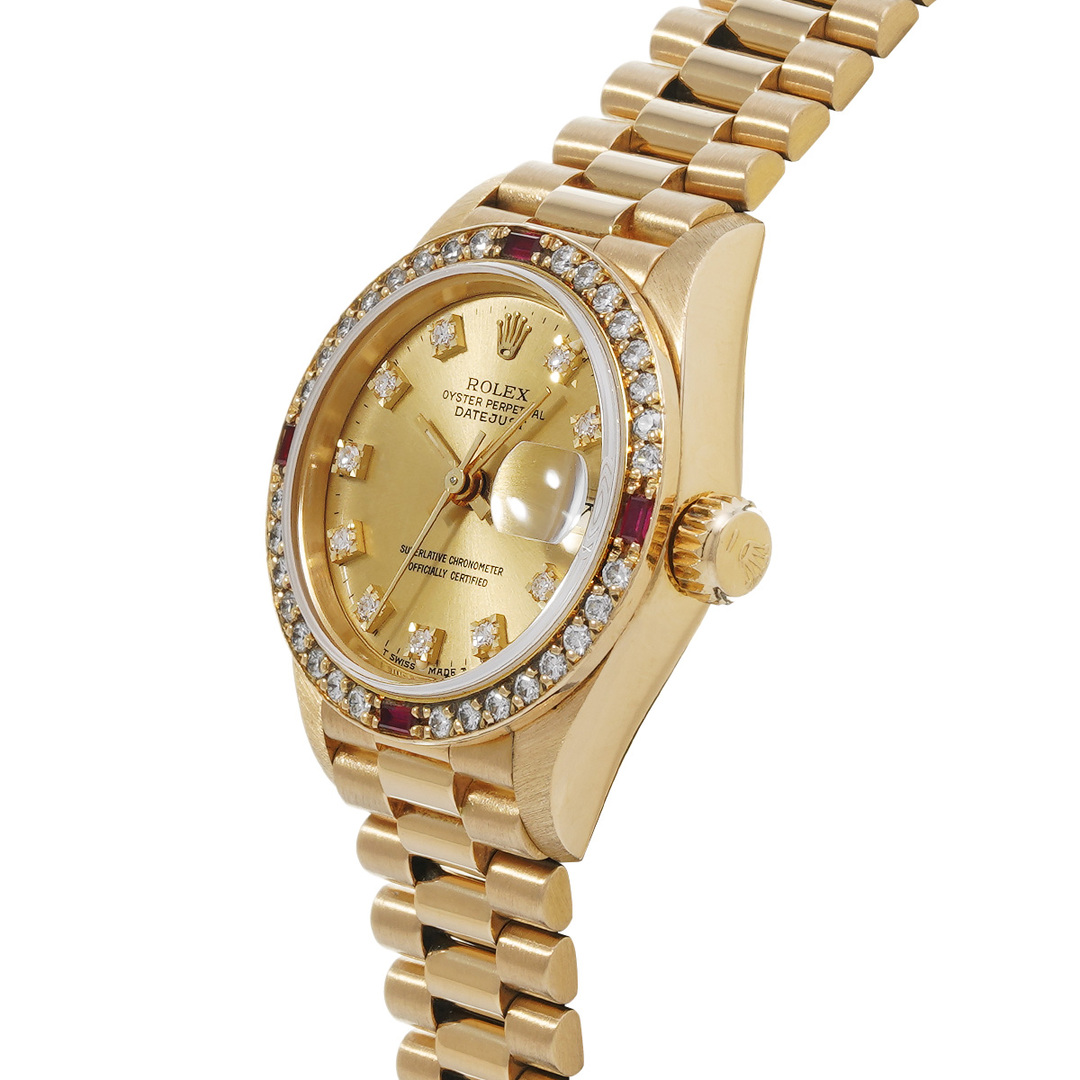 ROLEX(ロレックス)の中古 ロレックス ROLEX 69068G R番(1987年頃製造) シャンパン /ダイヤモンド レディース 腕時計 レディースのファッション小物(腕時計)の商品写真