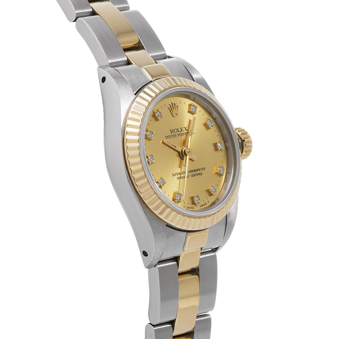 ROLEX(ロレックス)の中古 ロレックス ROLEX 67193G E番(1990年頃製造) シャンパン /ダイヤモンド レディース 腕時計 レディースのファッション小物(腕時計)の商品写真