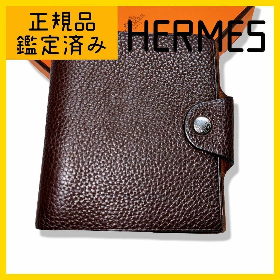 Hermes(エルメス)のエルメス ユリスPM カーフスキンレザー 手帳カバー　リフィル付き　ブラック レディースのファッション小物(その他)の商品写真