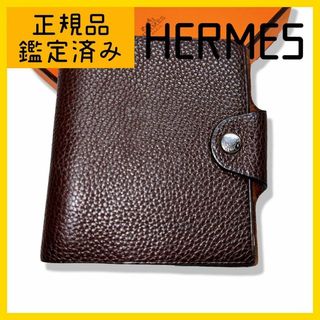 エルメス(Hermes)のエルメス ユリスPM カーフスキンレザー 手帳カバー　リフィル付き　ブラック(その他)