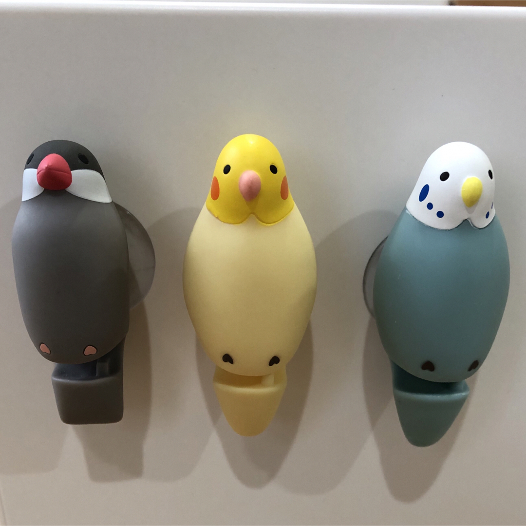 Francfranc(フランフラン)のハブラシホルダー 【インコ&ブンチョウ】 キッズ/ベビー/マタニティの洗浄/衛生用品(歯ブラシ/歯みがき用品)の商品写真