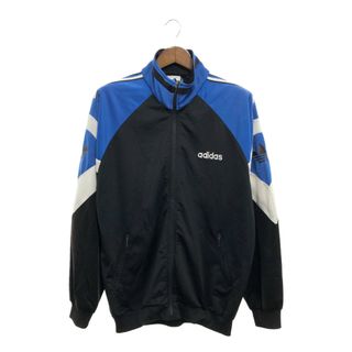 アディダス(adidas)の90年代 adidas アディダス トラックジャケット アウター スポーツ ブラック (メンズ L) 中古 古着 P7851(その他)