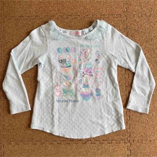 メゾピアノ(mezzo piano)のmezzopiano 女の子長袖Tシャツ 110(Tシャツ/カットソー)