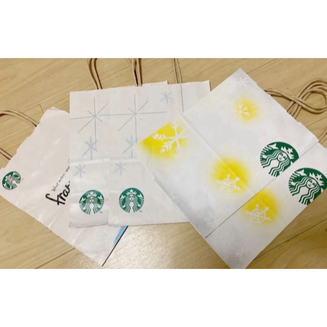 Starbucks Coffee(スターバックスコーヒー)の2/末〆★雪スタバ紙袋まとめ売り限定5枚プレゼントおしゃれ可愛いカフェ福袋好 エンタメ/ホビーのコレクション(ノベルティグッズ)の商品写真