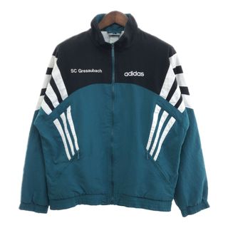 アディダス(adidas)の90年代 adidas アディダス トラックジャケット ジャケット アウター スポーツ グリーン (メンズ M) 中古 古着 P7941(その他)