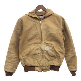 カーハート(carhartt)のCarhartt カーハート アクティブパーカー ジャケット アウター ワーク ワンポイントロゴ ベージュ (メンズ S) 中古 古着 P7985(その他)