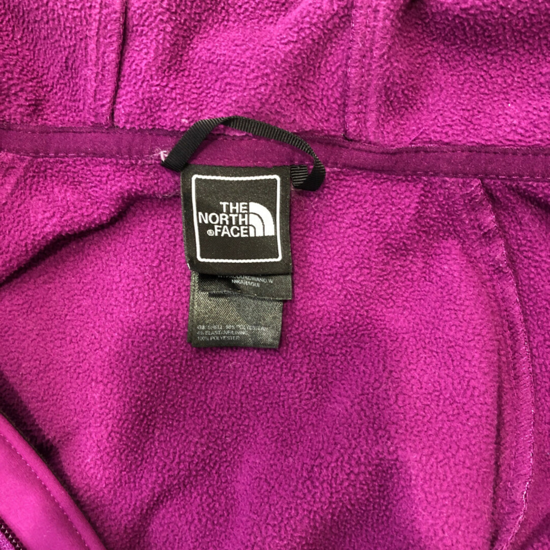 THE NORTH FACE(ザノースフェイス)のTHE NORTH FACE ノースフェイス フーデッド ソフトシェルジャケット アウター アウトドア パープル (レディース S) 中古 古着 P7988 レディースのジャケット/アウター(その他)の商品写真