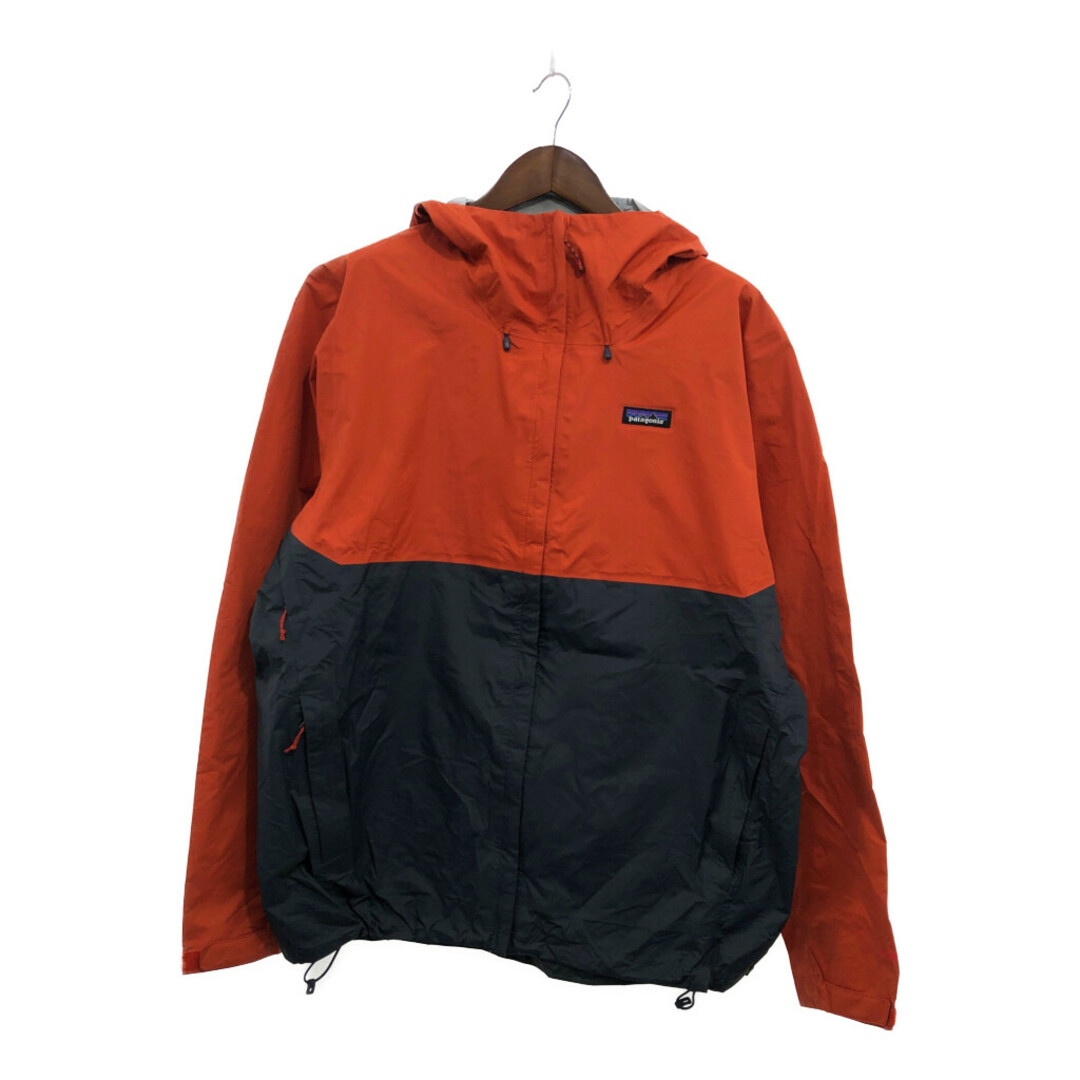 patagonia(パタゴニア)のpatagonia パタゴニア トレントシェルジャケット h2no アウター アウトドア 大きいサイズ 防水 オレンジ (メンズ XXL) 中古 古着 P8009 メンズのジャケット/アウター(マウンテンパーカー)の商品写真