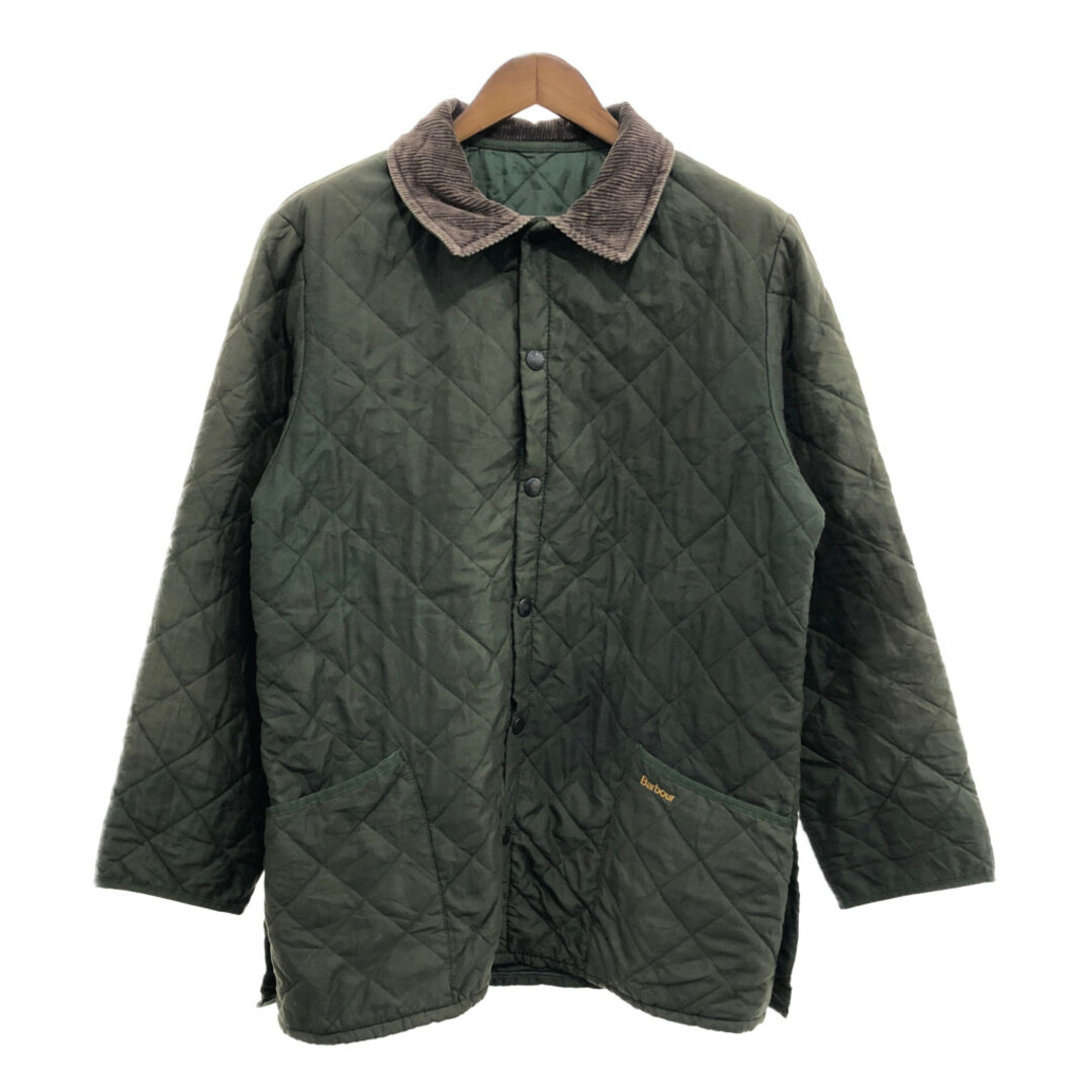 Barbour(バーブァー)のBarbour バブアー ナイロン キルティングジャケット アウター グリーン (メンズ XL相当) 中古 古着 P8040 メンズのジャケット/アウター(その他)の商品写真