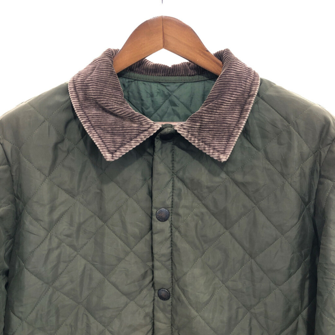 Barbour(バーブァー)のBarbour バブアー ナイロン キルティングジャケット アウター グリーン (メンズ XL相当) 中古 古着 P8040 メンズのジャケット/アウター(その他)の商品写真